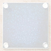 Blaugrunge Textur mit Tropfen Glasuntersetzer (Rückseite)