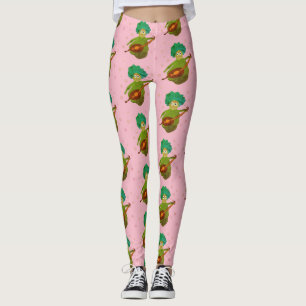 Blauhaarige Leggings