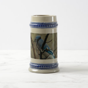 Blauhäher Bierglas