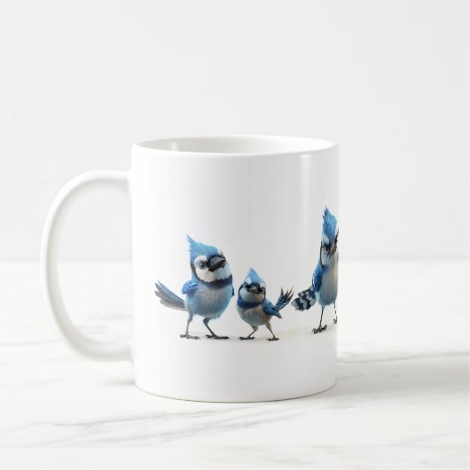 Blauhäher Kaffeetasse (Links)
