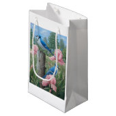 Blauhäher-kleine Geschenk-Tasche Kleine Geschenktüte (Vorderseite Schrägansicht)