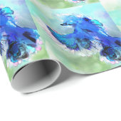 Blauhäher Swaylrg Geschenkpapier (Rolleneckpunkt)