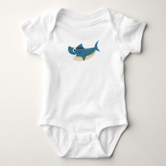 Blauhai Baby Strampler (Vorderseite)