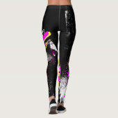 Blauhai der 80er Jahre Leggings (Rückseite)