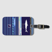 Blauhai Gepäckanhänger (Vorderseite (Horizontal))