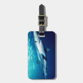 Blauhai Gepäckanhänger (Vorderseite vertikal)