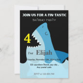 Blauhai im Meer Einladung (Vorderseite)