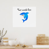 Blauhai Poster (Küche)