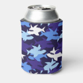 Blauhaie Camouflage Muster Dosenkühler (Kanne Rückseite)