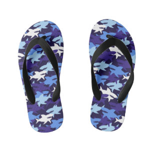Blauhaie Camouflage Muster Kinderbadesandalen
