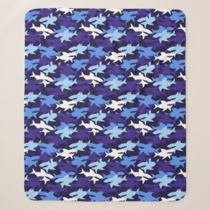 Blauhaie Camouflage Muster Sherpadecke