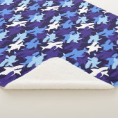 Blauhaie Camouflage Muster Sherpadecke (3/4)