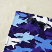 Blauhaie Camouflage Muster Strandtuch (Beispiel)