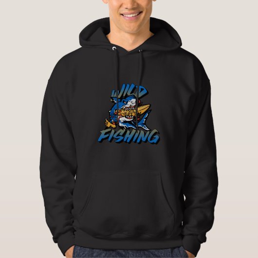 Blauhaie fischen hoodie (Vorderseite)