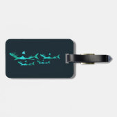 Blauhaie Gepäckanhänger (Rückseite horizontal)