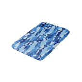 Blauhaie-Muster Badematte (Schrägansicht)