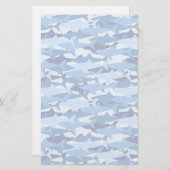 Blauhaie-Muster Briefpapier (Vorne/Hinten)