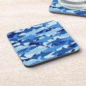 Blauhaie-Muster Getränkeuntersetzer (Linke Seite)