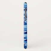 Blauhaie-Muster| Monogramm 2 Case-Mate iPhone Hülle (Hinten/Links)