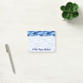 Blauhaie-Muster| Name hinzufügen Post-it Klebezettel (Büro)