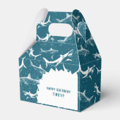 Blauhais-Jungen-Geburtstagsparty Geschenkschachtel (Vorderseite)