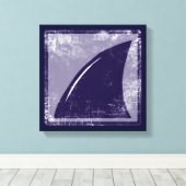 Blauhaisflossen Leinwanddruck (Insitu (Holzboden))