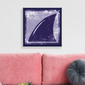 Blauhaisflossen Leinwanddruck (Insitu (Wohnzimmer))