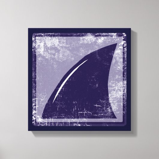 Blauhaisflossen Leinwanddruck (Vorderseite)