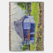 Blauhausmalerei Decke (Vorderseite Vertikal)