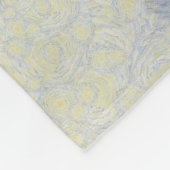 Blauhausmalerei Fleecedecke (Ecke)