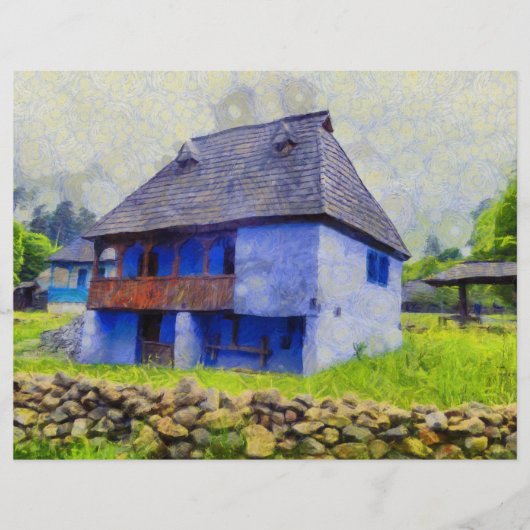 Blauhausmalerei Flyer (Vorne)