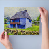 Blauhausmalerei Flyer (Hand)