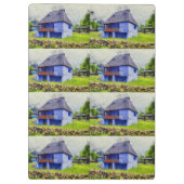 Blauhausmalerei Klemmbrett (Rückseite)