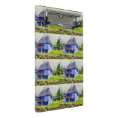 Blauhausmalerei Mini Klemmbrett (Schrägansicht)