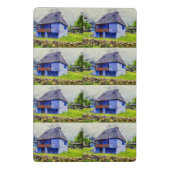 Blauhausmalerei Mini Klemmbrett (Rückseite)