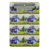 Blauhausmalerei Mini Klemmbrett (Vorderseite)