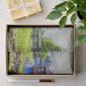 Blauhausmalerei Seidenpapier (Geschenk)