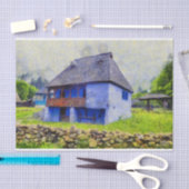 Blauhausmalerei Seidenpapier (Handwerk)