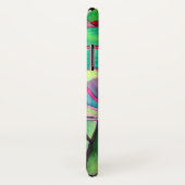 Blauhawaii Tropische Blattfolienkunst Case-Mate iPhone Hülle (Hinten/Rechts)