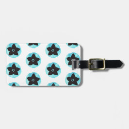 Blauhawaiianische Blume Gepäckanhänger