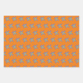 Blauhawaiianische Blume Geschenkpapier Set (Vorderseite)