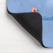 Blauhawaiianische Inselkarte Mousepad (Ecke)