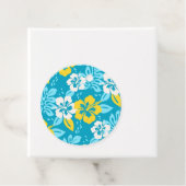 Blauhawaiianischer Hibiskus Blumenmuster Geschenkanhänger (Beispiel)