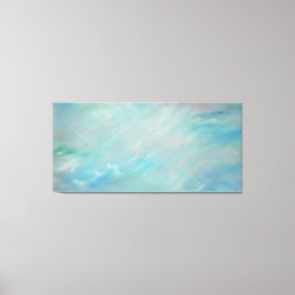 Blauhaze Floating Acryl zeitgenössische abstrakte  Leinwanddruck