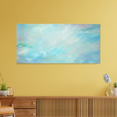 Blauhaze Floating Acryl zeitgenössische abstrakte  Leinwanddruck (Insitu (Wohnzimmer))