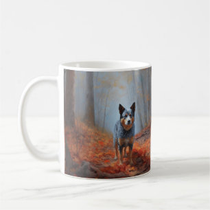 Blauhelm im Herbst Inspiriert Fall Kaffeetasse