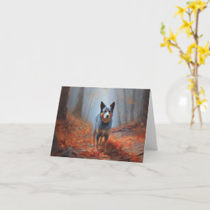 Blauhelm im Herbst Inspiriert Fall Karte