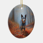 Blauhelm im Herbst Inspiriert Fall Keramik Ornament (Rechts)