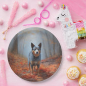 Blauhelm im Herbst Inspiriert Fall Pappteller (Party)