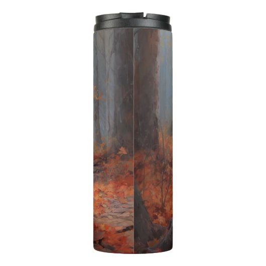 Blauhelm im Herbst Inspiriert Fall Thermosbecher (Rückseite)